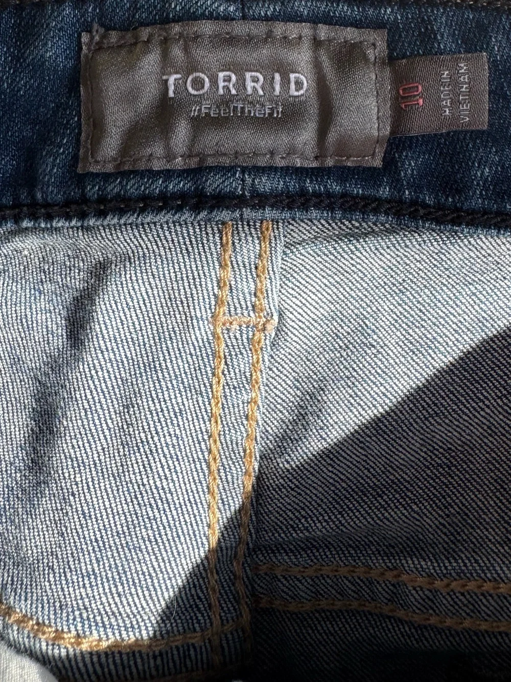 torrid Blue Denim Button-Front High-Rise Jean Shorts